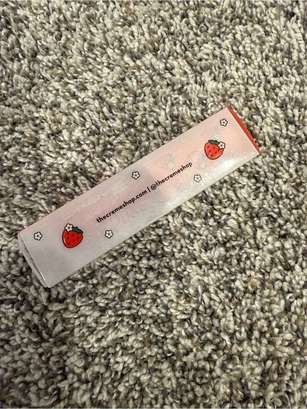 The Crème Shop Luscious Lip Oil Strawberry Jelly Jojoba Coconut Oil NIB